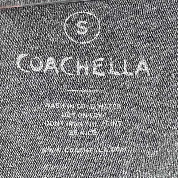 COACHELLA 2014 Tank Top Festival Band Music Graphic Tee Lineup Print Gray Size S - Picture 4 of 5